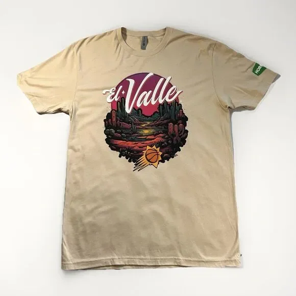 Phoenix Suns El Valle T-Shirt Graphic Next Level Apparel Mens L Womens L - Picture 1 of 8